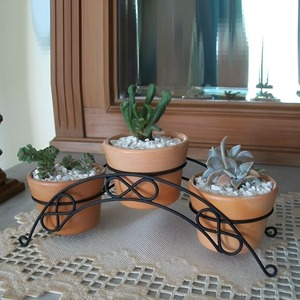 Customized Size Planter <b>Stand</b> Newest Design Irregular Shape Black Powder Coated Iron <b>Plant</b> <b>Stand</b> For Wholesale Supplier - Product Image 2