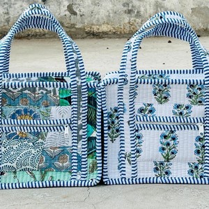 Sac fourre-tout matelassé en coton pur de qualité supérieure, avec logo personnalisé imprimé, réutilisable, pour courses, à porter à l'épaule, unisexe - Product Image 6