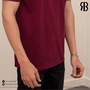 T-shirt à manches courtes pour homme, col rond, couleur personnalisée, coupe classique, jersey décontracté, 100% coton, couleur unie, imprimé - Product Image 5