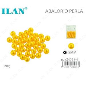 Perle di ilan da 8 mm, 20 g, per la creazione di gioielli - Product Image 1