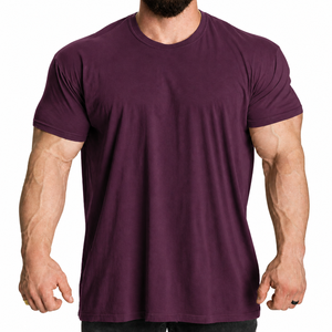 Camiseta de Manga Corta para Hombre, Personalizada, de Algodón, Corte Regular, Anti-Pilling, con Impresión Digital, Lisa, Estilo Casual Urbano, OEM, ODM, Venta al Por Mayor - Product Image 1