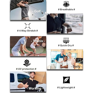 Vêtements de sport pour hommes, tissu extensible en polyester respirant pour chemise, vêtements de golf, fournisseur de vêtements personnalisés avec logo, États-Unis - Product Image 6