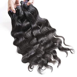 Raw Indian Temple Hair <b>Body</b> <b>Wave</b> Bundles 100% Virgin Human Hair from Indian Manufactures - Product Image 3