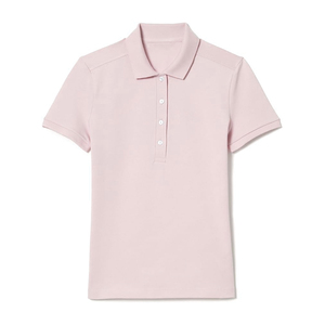 Polo en maille à manches courtes pour femme, col rabattu, bleu ciel uni, décontracté, pour le golf, pour adultes - Product Image 5