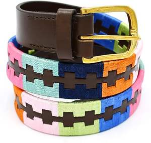Ceinture vintage en cuir de buffle massif 35 mm, boucle OEB en laiton massif avec fil ciré, style décontracté, design argentin, ceinture authentique - Product Image 6