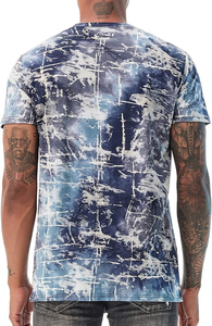 Camiseta Casual de Algodón Tejido para Hombre con Estampado Abstracto Estilo Impresión Digital - Product Image 3