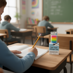 Ilan Pet Sticky Notes 44x12mm Colori Fluorescenti 20 Fogli 5 Confezioni - Product Image 2