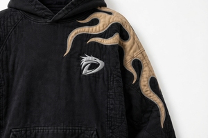 Hot Selling Winter Vintage Oversized <b>Goth</b> Grunge Sublimated Zip-Up <b>Hoodie</b> <b>Men's</b> 100% Polyester Eco-Friendly Y2K Streetwear - Product Image 4