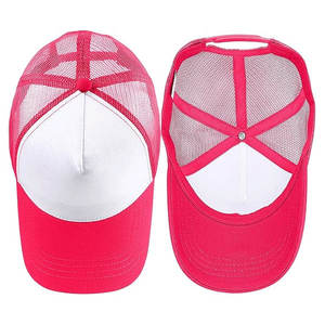 Casquettes de camionneur en maille à 5 panneaux de haute qualité, personnalisables avec votre propre logo brodé en 3D, pour hommes et femmes - Product Image 2