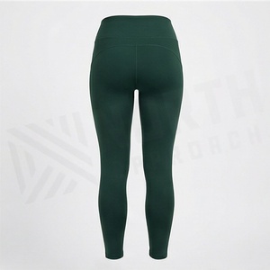 High Quality Womens Sports Leggings Mid Waist Gym Workout Yoga <b>Tights</b> Pants Solid <b>Pattern</b> Design With Customized Color - Product Image 2