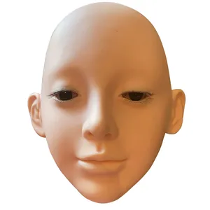 3D <b>Silicone</b> Artificial Eyelashes Mannequin Soft Glue Lifting Eyelids Beauty Model Head <b>Tool</b> Training Practicing Eyelash Grafting - Product Image 2