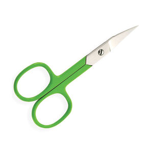 Tijeras Profesionales para Cejas Gervet TI-106 con Hoja Curva de Acero Inoxidable, Mango de Cerámica, Diseño para Diestros, Agarre Suave - Product Image 2