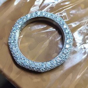Reloj Mecánico de Lujo con Diamantes de Imitación Vvs, Correa de Cuero y Acero Inoxidable, Alta Calidad de Fábrica, Estilo Hip Hop, Unisex - Product Image 2