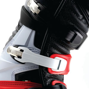 Bottes de motocross en cuir véritable de haute qualité, couleur rouge et noir, pour la vente en gros - Product Image 6