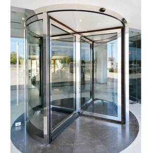 <span class=keywords><strong>Porte</strong></span> tournante automatique moderne pour hôtels et bâtiments commerciaux, design en verre trempé imperméable de haute qualité - Product Image 6