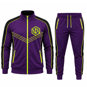 Conjunto Deportivo de Lujo para Hombre |   Chaqueta Deportiva Moderna y Pantalones Jogger |   Ropa de Invierno 100% Poliéster Ligera Antibacteriana - Product Image 1