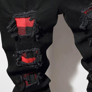 Jeans en denim légers, respirants et personnalisables pour hommes, disponibles en plusieurs couleurs - Product Image 3