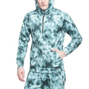 Trajes Deportivos Personalizados Tie Dye de Alta Calidad para Hombre, Ropa Casual, Traje Deportivo de Dos Piezas, Sudadera Completa para Gimnasio y Jogging - Product Image 3