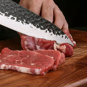 Couteau de chef en acier inoxydable avec manche confortable, couteau de cuisine pour couper la viande, les légumes, les fruits et les herbes - Product Image 6