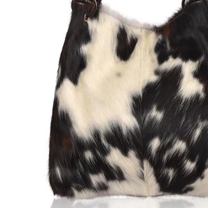 Bolso Tote de Cuero Vacuno con Pelo, Estilo Vintage, Bolso de Hombro de Cuero Genuino, Bolso de Transporte Ligero - Product Image 5