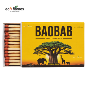 Allumettes de sécurité en bois imprimées sur mesure avec boîte en carton pour cuisine domestique et marque promotionnelle au Nigeria - Product Image 1