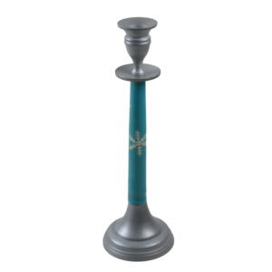 Iron 3-<b>Stick</b> Single Candlestick Holder Handmade Eco-Friendly Durable Heat Resistant Portable <b>Candle</b> Stand for Festive Home Decor - Product Image 5