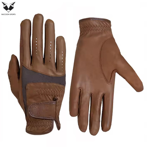 Nouveauté : Gants d'équitation d'été faits à la main, antidérapants, respirants, légers, unisexes, en cuir véritable, taille L, sur mesure - Product Image 4