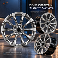 Jantes forgées à cinq branches, 18-22 pouces, argentées avec anneau foncé, 5x112 5x114.3 VIW-149 pour BMW Audi Mercedes-Benz