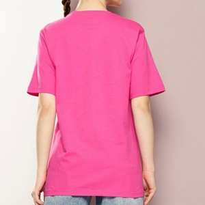 Camisetas de Bambú para Mujer al por Mayor, de Alta Calidad, OEM, Suaves, Lisas, Casuales, con Estampado, Color Rosa - Product Image 4