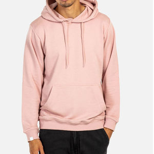 High Quality Heavyweight Printing Hoodie Custom Oversize Men Plain Pullover <b>Hoodies</b> <b>Pink</b> Color Men Hoodie - Product Image 1