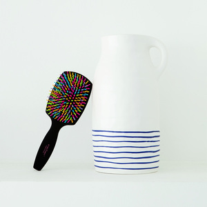[JWORKS EXT] EYECANDY RAINBOW VOLUME S KING PADDLE HAIRBRUSH Cepillo Desenredante Antiestático con Masajeador de Cuero Cabelludo y Espejo, Corea - Product Image 5