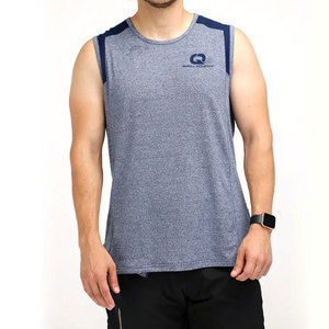 Camiseta sin mangas de rendimiento para hombre, de marca privada, informal, de punto, transpirable, de malla, sin mangas, para correr, gimnasio, entrenamiento, ligera - Product Image 1