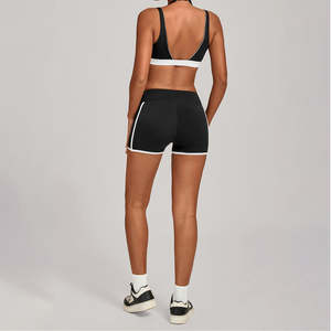 Conjunto Deportivo OEM 2026 para Mujer, Top Deportivo y Pantalones Cortos en Color Contrastante, Ropa de Yoga de Alto Impacto para Gimnasio, Running y Fitness - Product Image 5