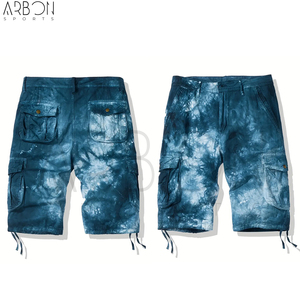 Shorts Cargo en Toile pour Homme, Qualité Supérieure, Tissu Doux au Toucher, Produit Premium, Style Streetwear 2026 avec Motif Tie-Dye - Product Image 3