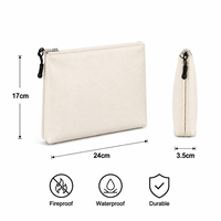 Sacs ignifuges pour objets de valeur, portefeuilles cadeaux d'affaires pour femmes, organiseur de documents de voyage de créateur, pochette étanche pour appareils électroniques
