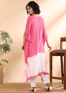 High Quality Designer Rayon <b>Kaftan</b> Tie Dyed <b>Summer</b> Daily Wear Regular Fit Sweetheart neck at Best Price by Supplier - Product Image 2