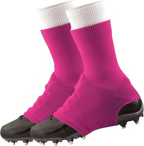 Pink Soccer Cleat Covers Moisture Wicking Solid Color Football <b>Socks</b> for Adults All Seasons - Product Image 1