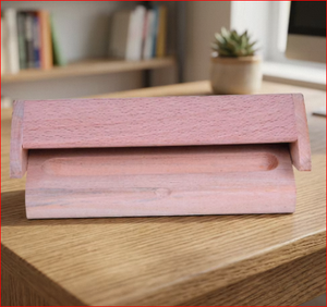 Boîte à stylos en bois d'acacia faite à la main, porte-stylos en bois, boîte cadeau écologique pour une utilisation promotionnelle professionnelle - Product Image 4
