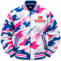 Veste de baseball décontractée pour homme avec logo personnalisé, coupe-vent de qualité supérieure, idéale pour l'extérieur, service OEM/ODM