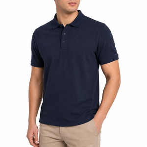 เสื้อโปโลผ้าฝ้ายพรีเมียมสำหรับผู้ชาย 220 GSM เนื้อผ้าระบายอากาศได้ดี ทรงปกติ แขนสั้น เสื้อกอล์ฟ - Product Image 1