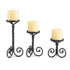 Ensemble de 3 porte-bougies en métal WAVE faits à la main, écologiques, personnalisables, forme cylindrique unique, décoration de la maison, Noël - Product Image 4