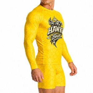 Combinaison de compression intégrale à manches longues pour homme, séchage rapide, qualité supérieure, confort optimal, pour la natation et le sport. - Product Image 3
