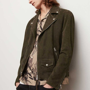 Fashion <b>Men's</b> Leather <b>Jackets</b> Autumn Suede Solid Color Popular Design Casual <b>Velvet</b> Male <b>Jacket</b> OEM Service Customized - Product Image 5