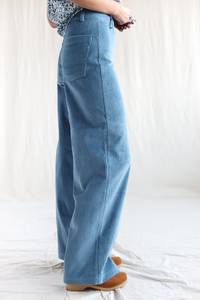 Women's High Waisted Striped <b>Harem</b> Pants Cotton Bamboo Fiber Loose Fit Ankle Length Elastic Waist Casual Autumn <b>Trousers</b> - Product Image 3