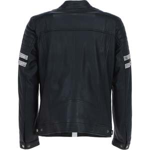 Chaqueta de Cuero Genuino para Hombre, Chaqueta de Motociclista Profesional, Chaqueta de Cuero Vacuno Real de Alta Calidad con Logotipo Personalizado al por Mayor - Product Image 4