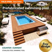 Piscine hors sol modulaire en acier inoxydable durable à montage rapide avec installation facile et couverture de piscine