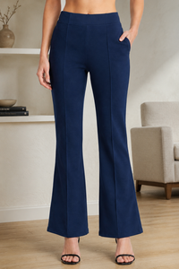 Womens Long <b>Trouser</b> Pants <b>Elastic</b> <b>Waist</b> Solid Color Wholesale Casual Pants Fashion Women Girls Spring Summer <b>Trouser</b> - Product Image 1