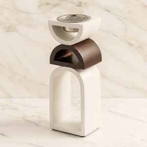 Porte-encens en bois au design premium et de forme unique, brûleur d'encens écologique fabuleux, pour usage religieux, brûleur d'encens rond Bakhoor - Product Image 1