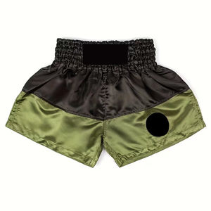 Shorts de Muay Thai, vêtements de MMA, short de combat de kickboxing, short de combat en satin noir, vêtements d'arts martiaux, shorts de Muay Thai - Product Image 5