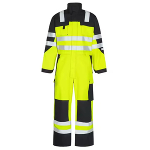 Trajes de Trabajo Industriales de Alta Visibilidad Personalizados, Resistentes al Viento, de Poliéster Oxford, Uniformes de Trabajo, Overoles de Seguridad para Hombre, Overoles de Alta Visibilidad - Product Image 1